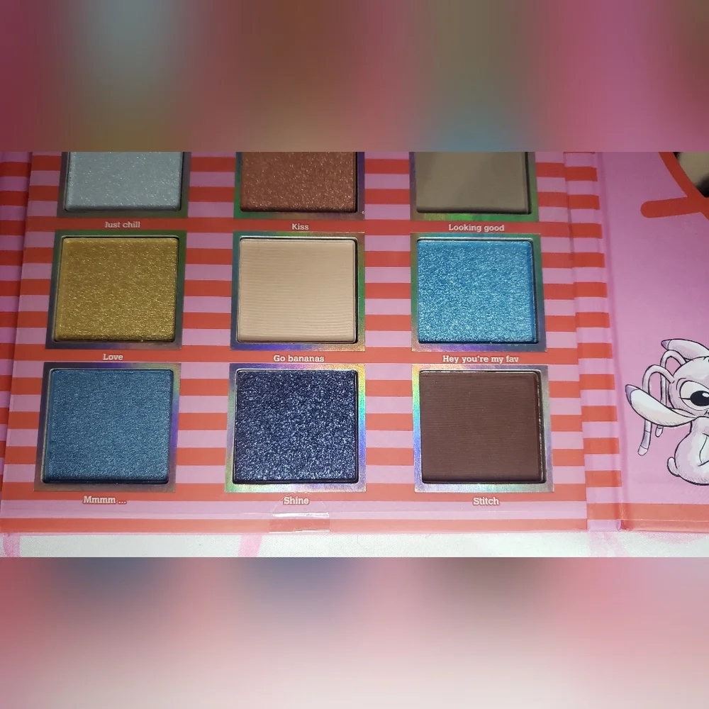 Disney Stitch Eyeshadow Palette Valentine's Day Taste Beauty Brand New